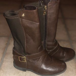 Tommy Hilfiger Toddler Brown Boots (Size 12)
